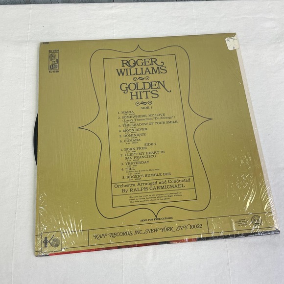 Vintage 1967 Rogers Williams Golden Hits Kapp Records LP Vinyl Record - Picture 2 of 2